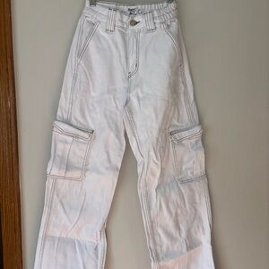 Princess Polly White High-Waisted Pants